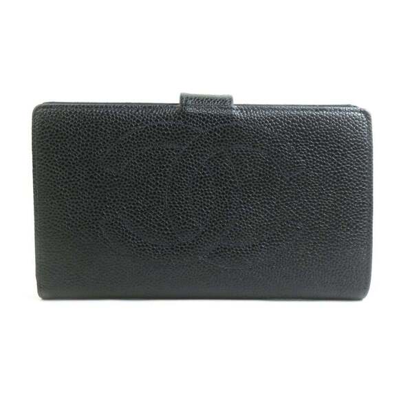 CHANEL Authentic Black Caviar Leather Wallet - Picture 1 of 5